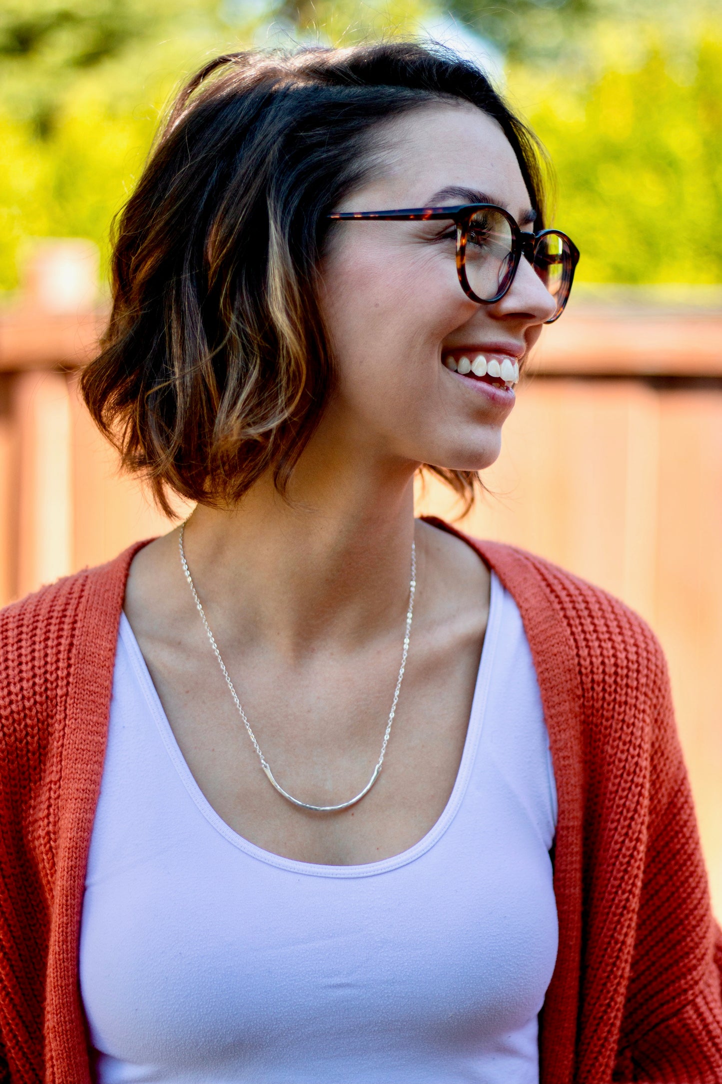 Silver Arch Necklace