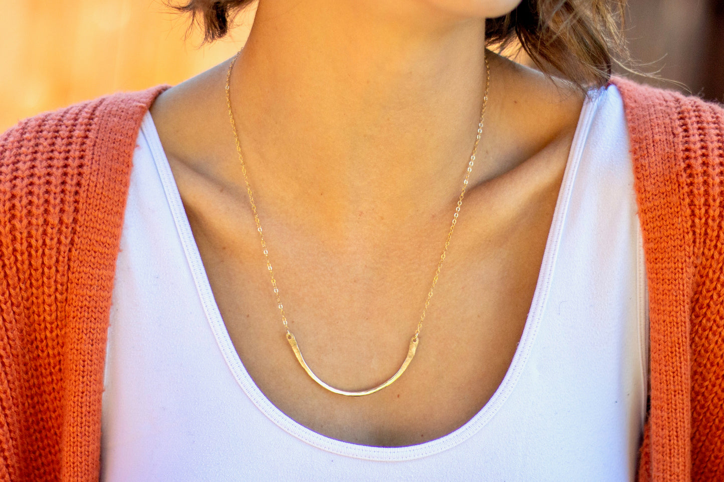 Gold Arch Necklace