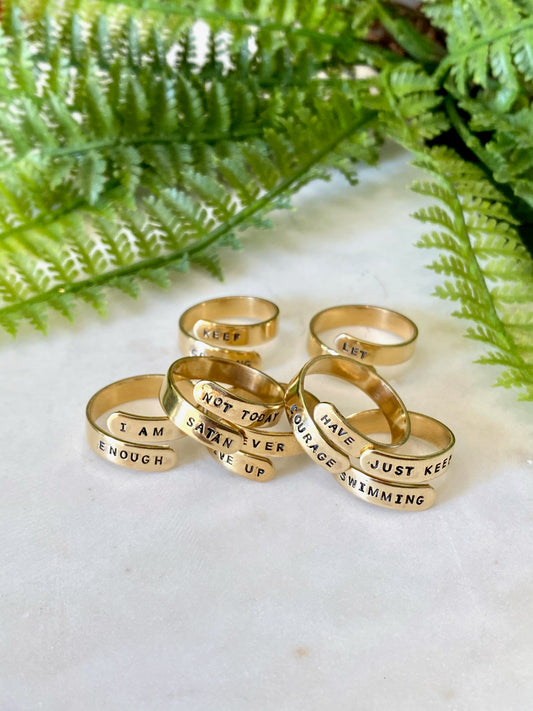 Brass Wrap Rings