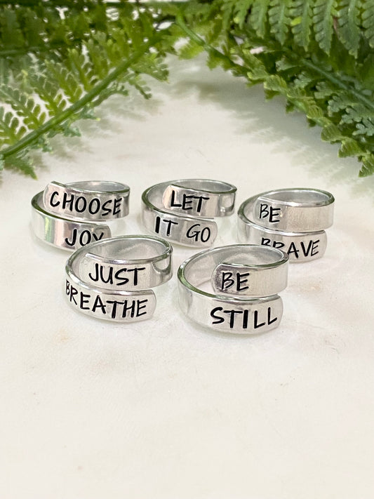 Inspirational Wrap Rings