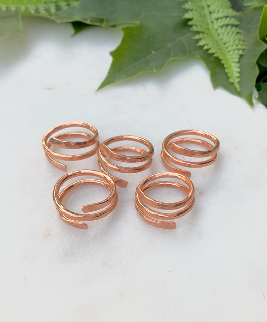 Copper Spiral Ring