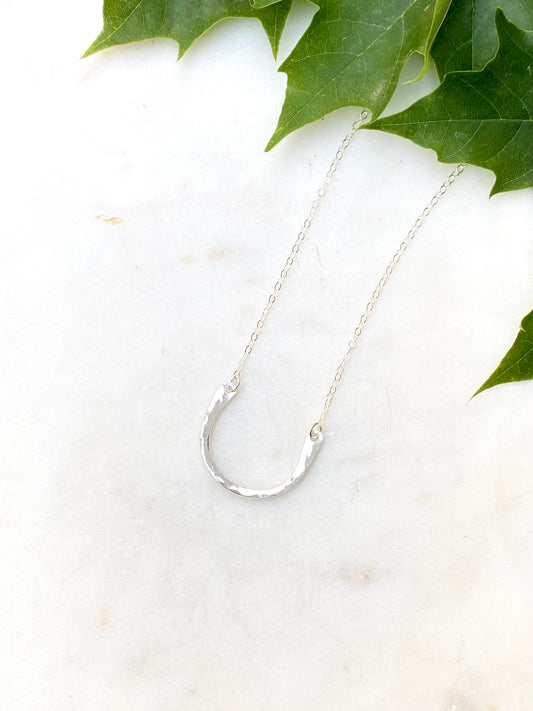 Horseshoe Silver Necklace