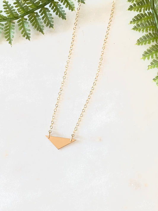 Triangle Gold Necklace