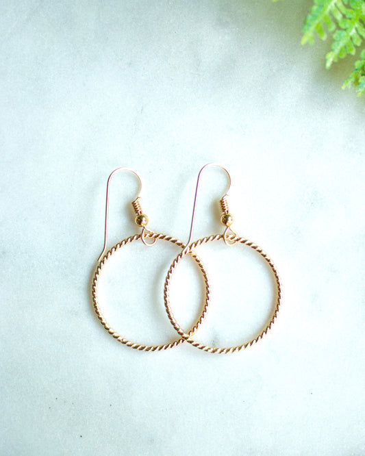 Textured Hoop Earrings