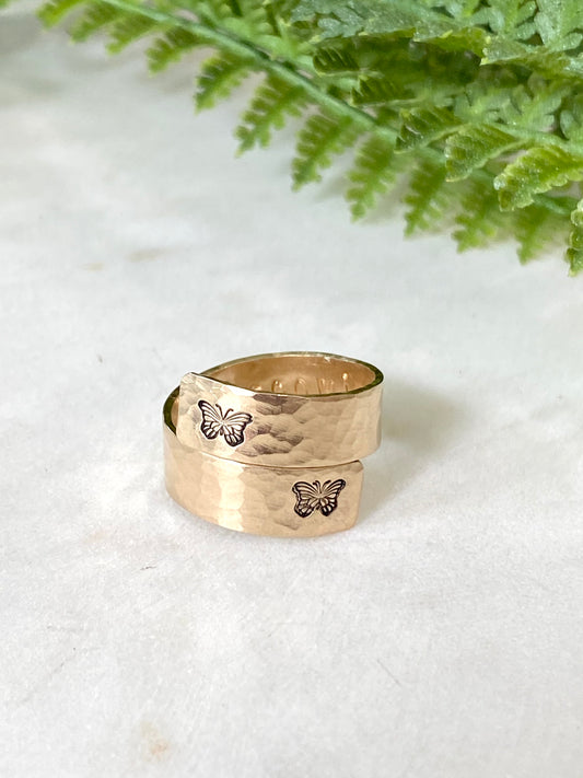 Gold Filled Hidden Message Ring